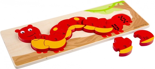 Rekenpuzzel rups BIGJIGS TOYS