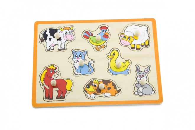 Houten puzzel Boerderijdieren Viga
