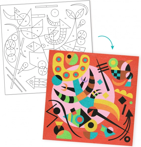 Creatieve set geïnspireerd door Wassily Kandinsky