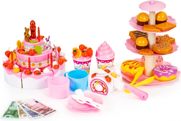 Driedelige dessertstandaard