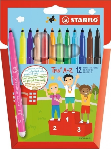 Stabilo Trio A-Z 12 viltstiften