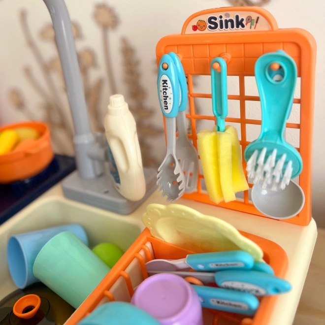 Kinderkeukentje 2-in-1 met gootsteen en fornuis