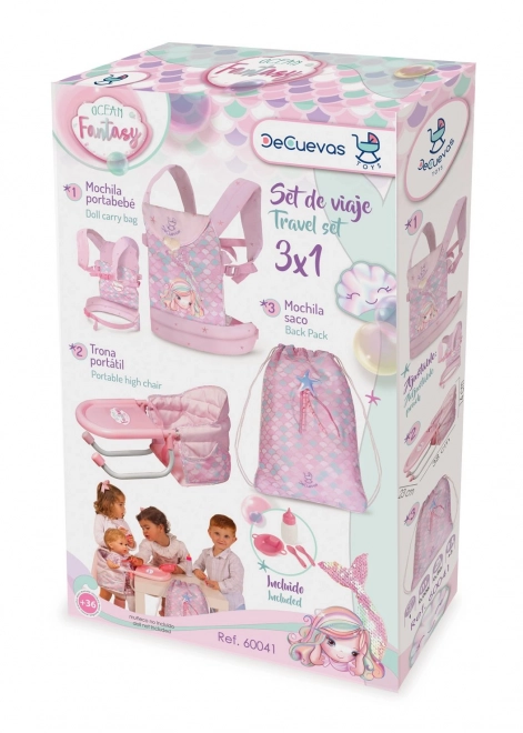 DeCuevas 60041 Reisset voor poppen 3 in 1 Ocean Fantasy 2021