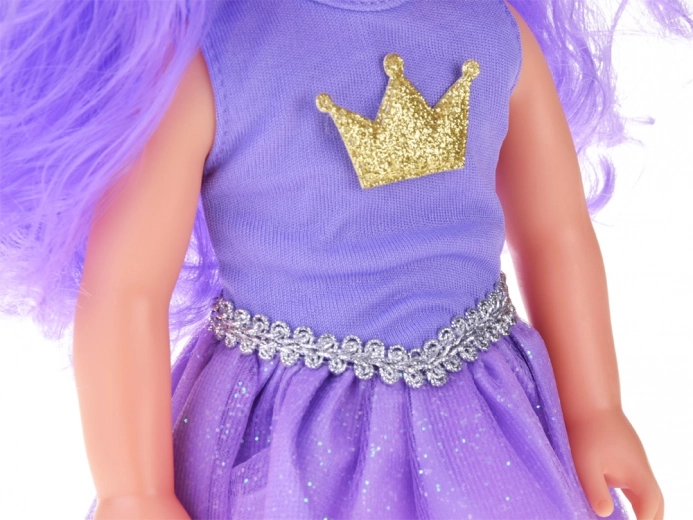Glitterjurk met gouden kroon