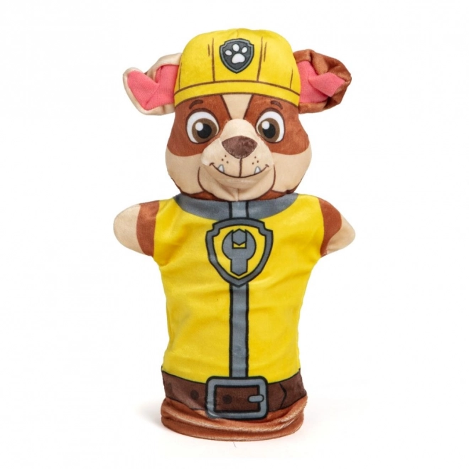 Handpoppen 4st stof Paw Patrol in doos 26x30x6cm