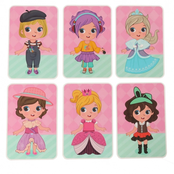 Magnetisch boek - kleding voor pop 51 st