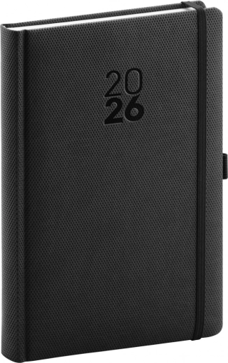 Dagboek Diamante 2026 zwart 15 x 21 cm
