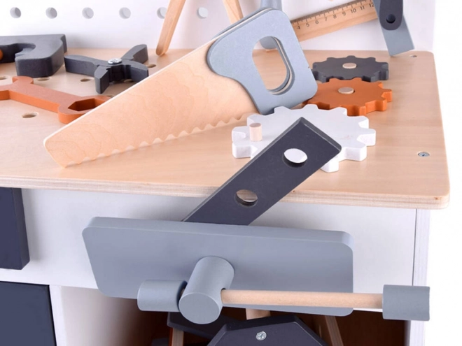 Houten werkplaats set voor kinderen met gereedschap
