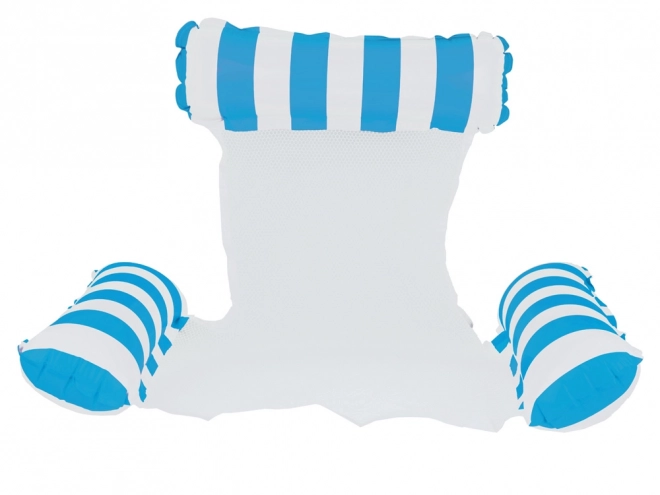 Comfortabel opblaasbaar ligbed voor in het water met hoofdsteun en armleuning