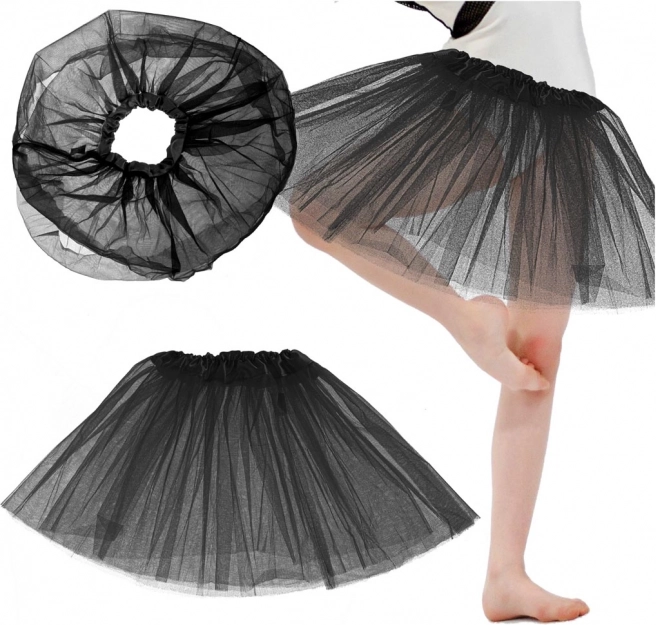 Tule tutu-rokje voor kinderen – zwart