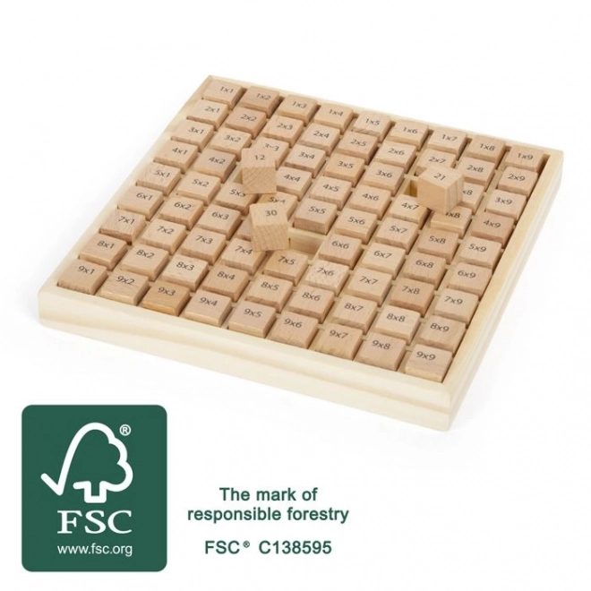 Small Foot Kleine tafels houten blokjes