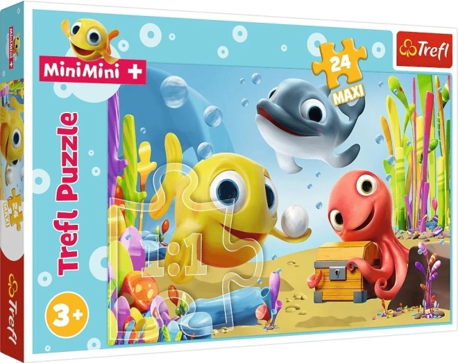 Puzzel 24 Maxi Vrolijk Vissje Mini Mini