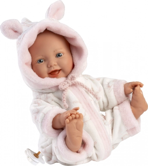 Llorens Little Baby realistische pop baby met zacht stoffen lijfje