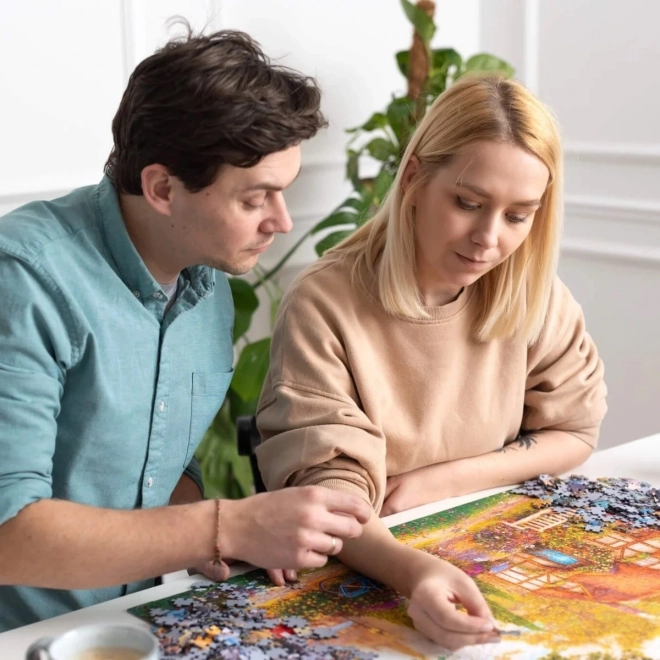 TREFL Puzzel Premium Plus Theetijd: Treinstation 1000 stukjes