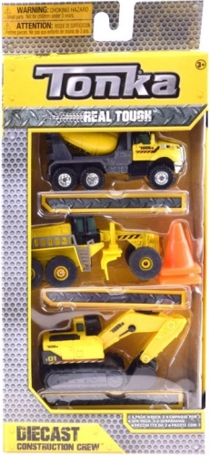 TONKA bouwmachines – set van 3 metalen autootjes