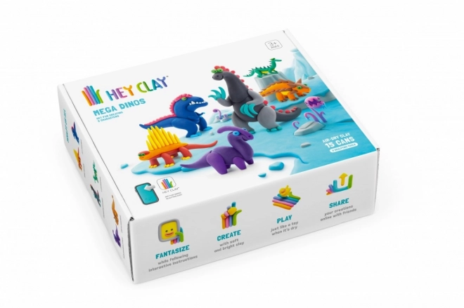 Hey Clay Mega Dinosaurussen set