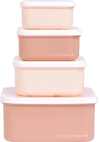 Set van vier snackdoosjes A Little Lovely Company – Vlindertjes