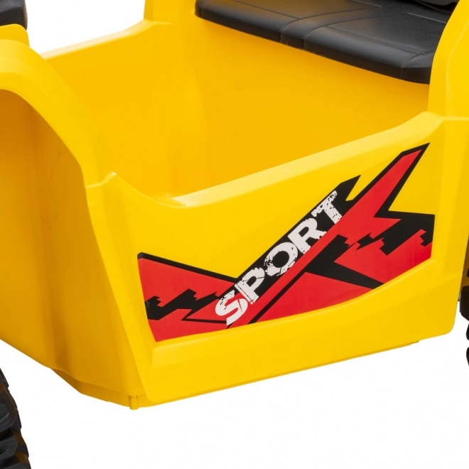 Gele sportieve kinderquad TX ATV