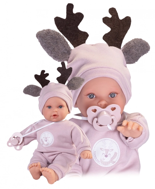 Antonio Juan 11324 KIKA - realistische pop met geluiden en zacht stoffen lichaam - 27 cm