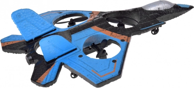 Quadcopter drone met afstandsbediening en LED-lampen