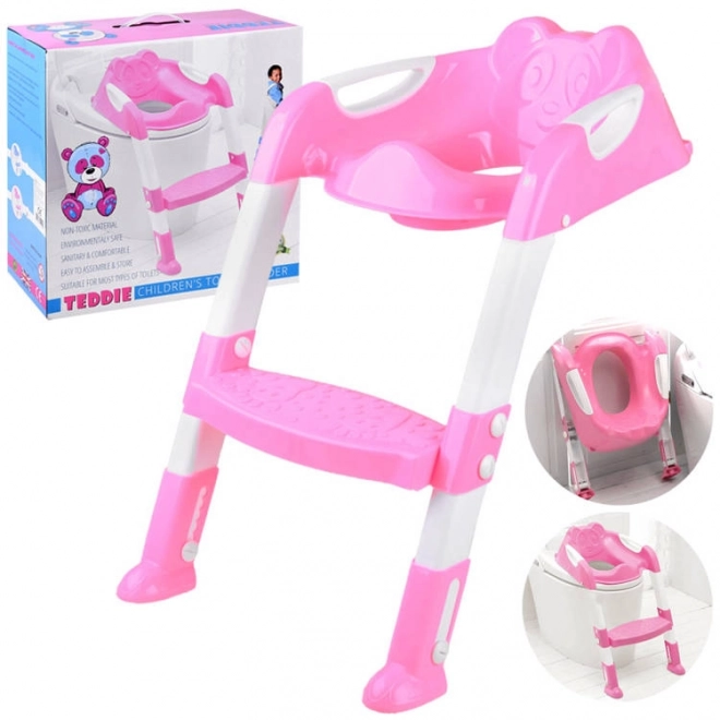 Roze toiletkrukje voor kinderen