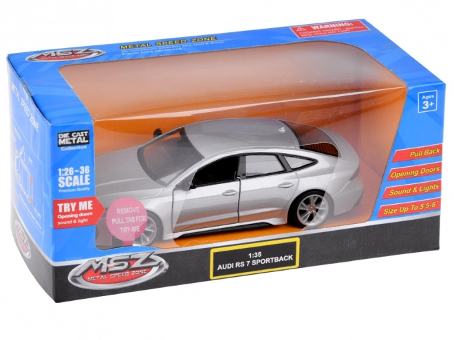 Metalen automodel Audi RS 7 Sportback voor kinderen