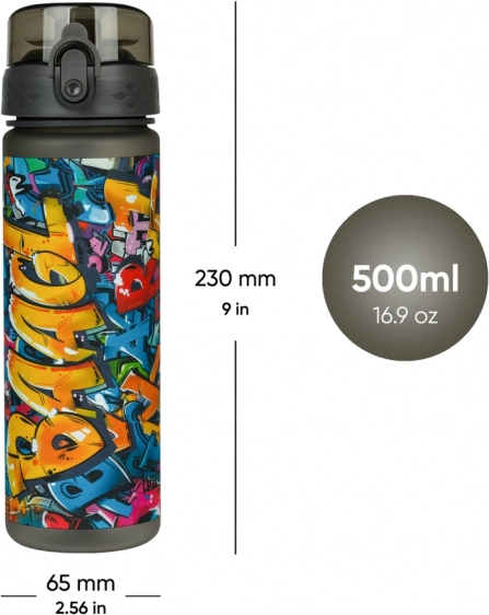Tritan-drinkfles BAAGL Skatepark 500 ml