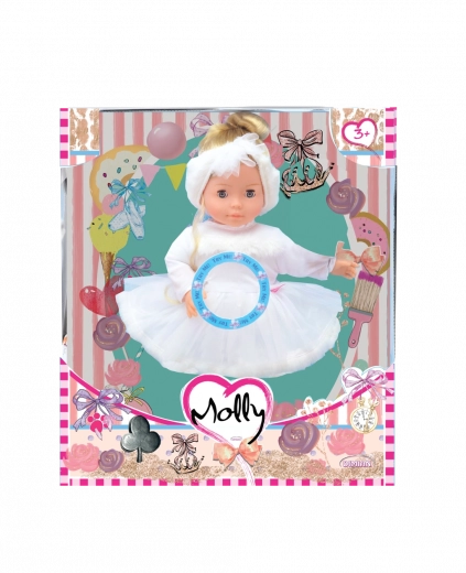 Panenka Bambolina Molly ballerina met 3 liedjes