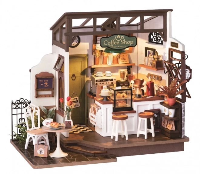 RoboTime 3D houten puzzel café