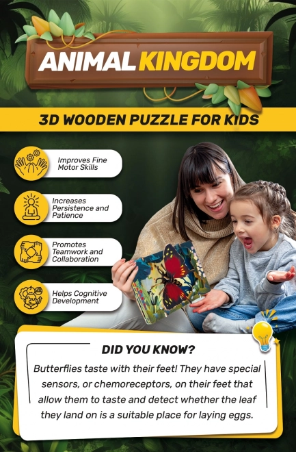 EscapeWelt 3D houten puzzel vlinder