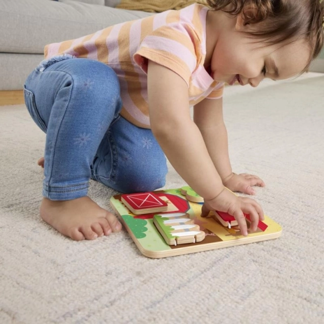 Fisher-Price houten verstopspel met dieren