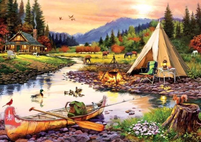 ART PUZZLE kamperen 3000 stukjes