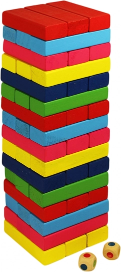 Kleurrijke houten toren voor kinderen