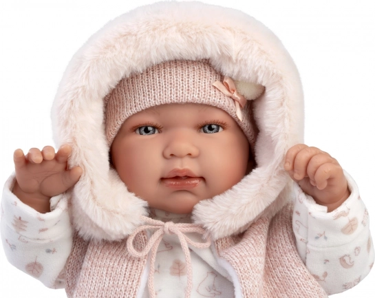 Llorens New Born realistische baby pop met geluiden