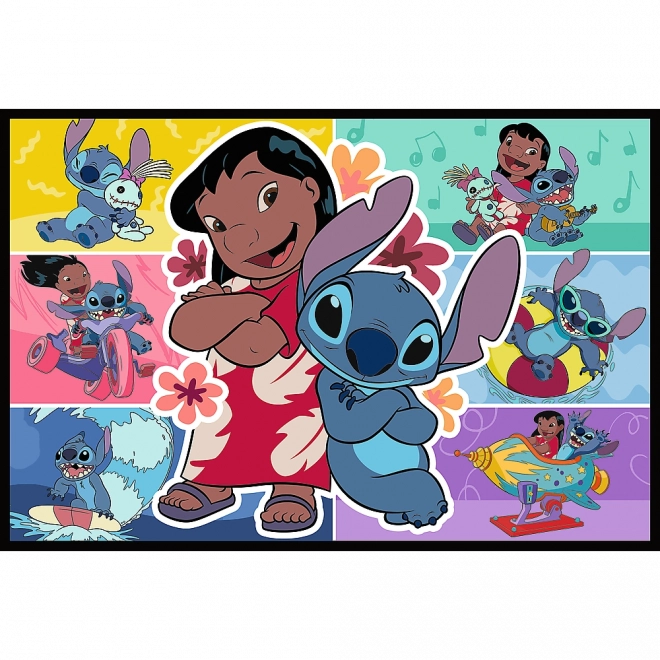 Puzzel 2x200 Vrolijk Leven Stitch - Disney Lilo en Stitch