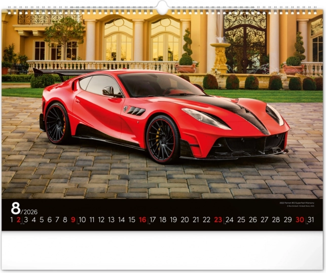 Muurkalender Snelle Auto's 2026