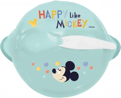 Antislip Kom met Zuignap en Deksel Mickey