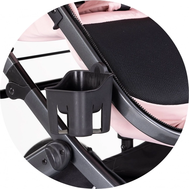 Gecombineerde kinderwagen Amore 2in1 roze marshmallow