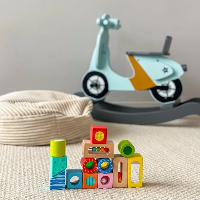 Tooky Toy houten multifunctionele sensorische blokken