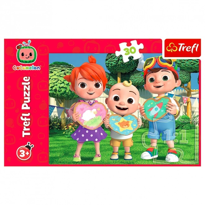 Puzzel 30 stukjes Cocomelon Laten we samen spelen