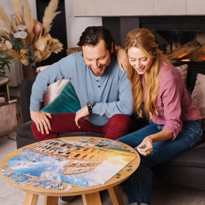 Puzzel romantische zonsondergang Santorini 1500 stukjes