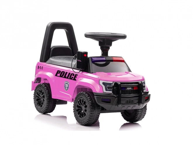 Kind loopauto Politie roze