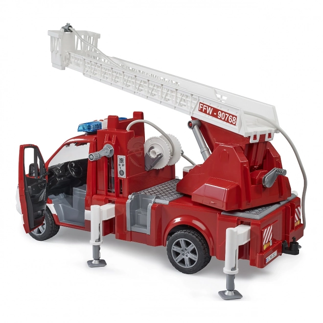 Brandweerwagen Mercedes-Benz Sprinter met ladder voor kinderen