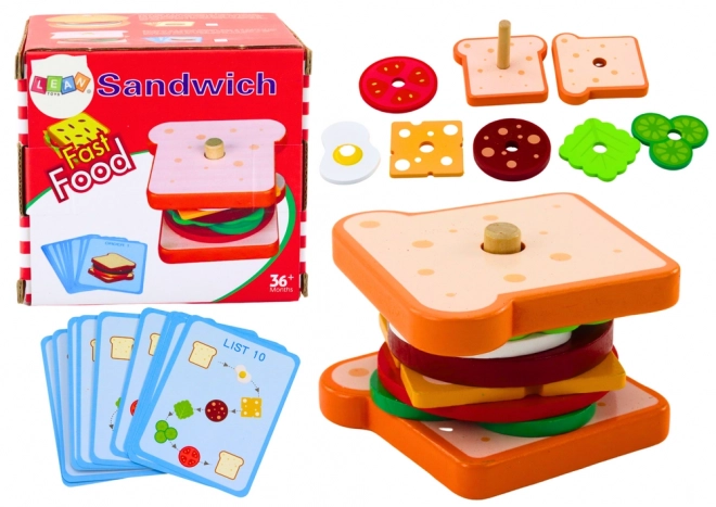 Houten kaarten voor sandwiches 8 El Receptenkaarten 10 stuks