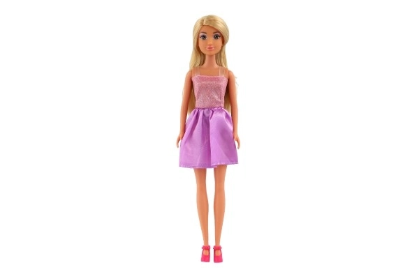 Pop Anlily in glinsterende jurk plastic 30cm 4 kleuren in doosje 8x32x5cm 12st in doos