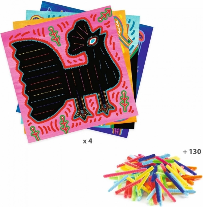 DJECO Creatieve set Kleurrijke Wormen