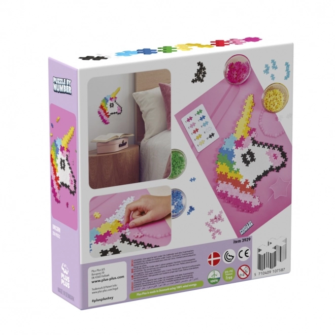 Plus-Plus Puzzel Op Nummer - Eenhoorn 250 stuks