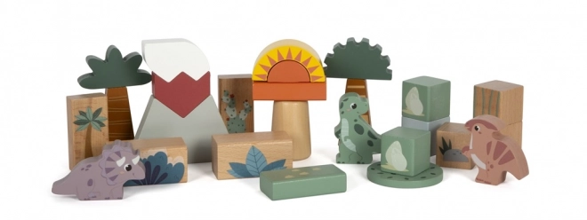 Small foot Houten Blokken Dino