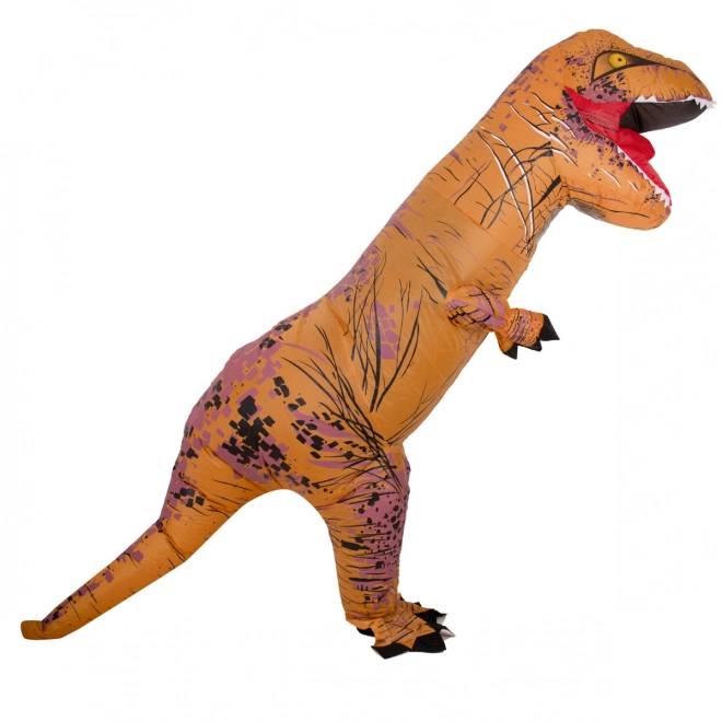 Opblaasbaar dinosaurus kostuum T-REX bruin