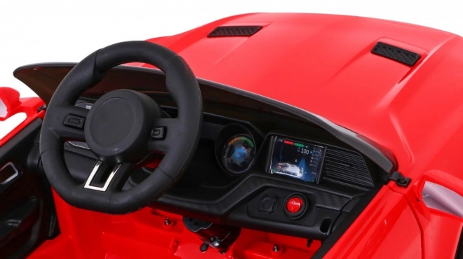 Rode kinderauto GT Sport op batterij met afstandsbediening en MP3